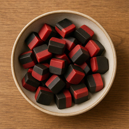 Hallon/Lakrits Fudge 215 g